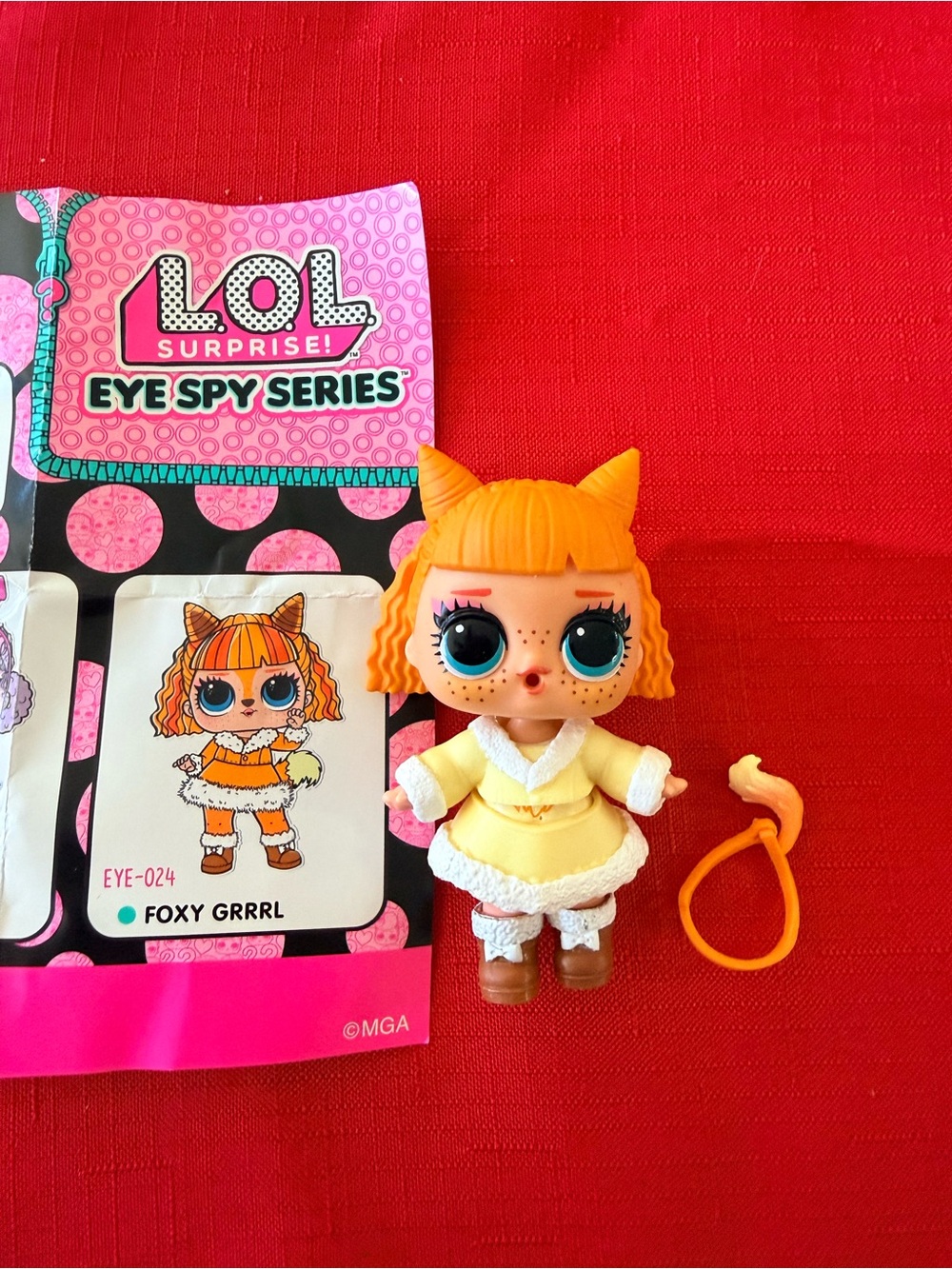 L.O.L. Surprise! Foxy Grrrl Doll - Orange Hair & Yellow Outfit